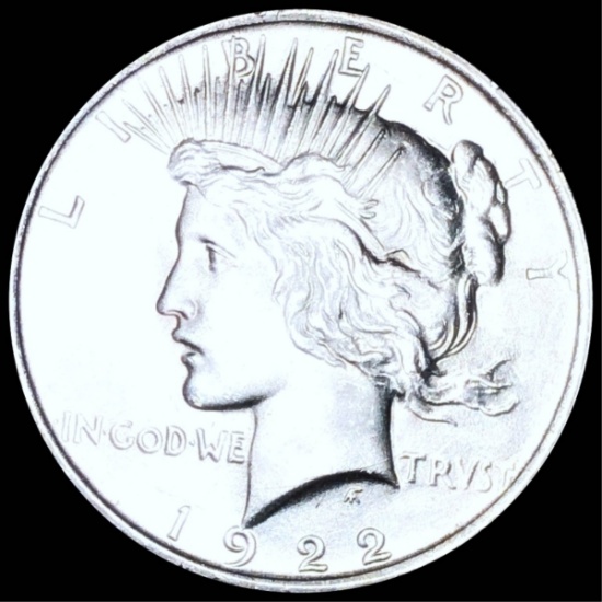 1922 Silver Peace Dollar GEM BU