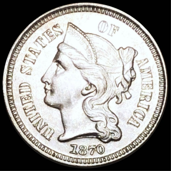 1870 Three Cent Nickel UNCIRCULATED