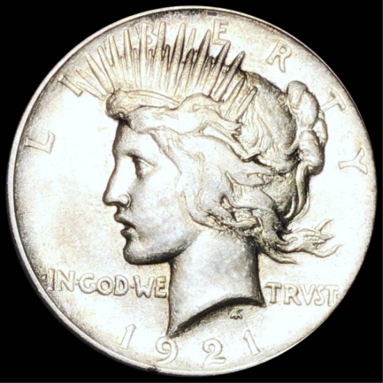 1921 Silver Peace Dollar ABOUT UNCIRCULATED