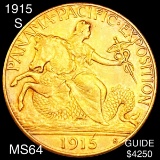 1915-S Pan Pac $2.50 Quarter Eagle UNCIRCULATED