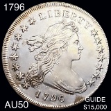 1796 Draped Bust Dollar ABOUT UNCIRCULATED