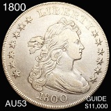 1800 Draped Bust Dollar ABOUT UNCIRCULATED