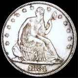 1881 Seated Half Dollar UNCIRCULATED
