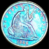 1866-S Seated Half Dollar NEARLY UNC