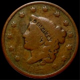 1827 Braided Hair Large Cent NICELY CIRCULATED