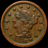 1856 Braided Hair Large Cent NEARLY UNC