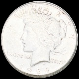 1924-S Silver Peace Dollar ABOUT UNC