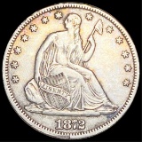 1872-CC Seated Half Dollar NEARLY UNC