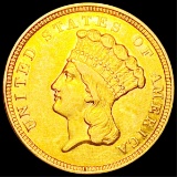 1854 $3 Gold Dollar UNCIRCULATED