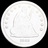 1862 Seated Silver Dollar