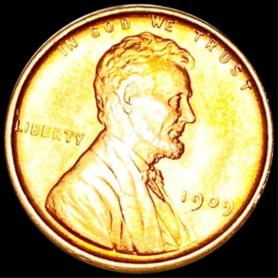 1909 Lincoln Wheat Penny UNC RED