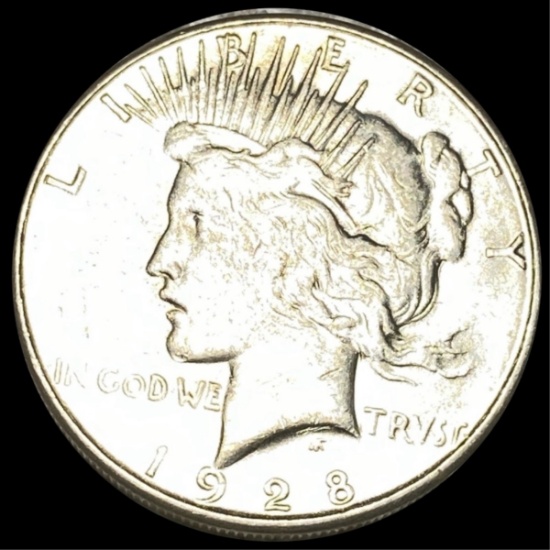 1928-S Silver Peace Dollar CLOSELY UNC