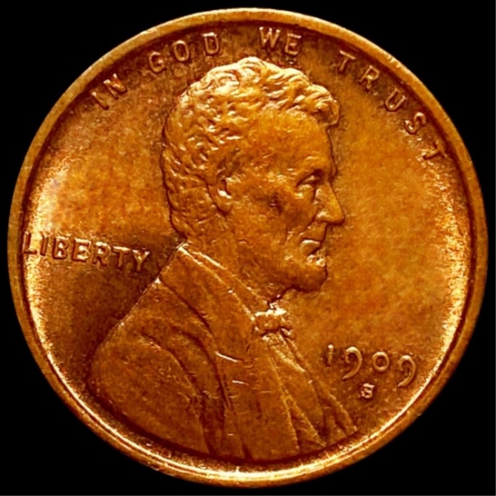 1909-S V.D.B. Lincoln Wheat Penny UNCIRCULATED