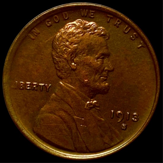 1913-S Lincoln Wheat Penny UNCIRCULATED