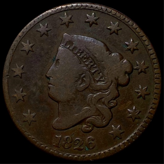 1826 Braided Hair Large Cent LIGHT CIRC