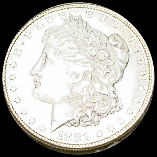 1881 Morgan Silver Dollar NEARLY UNC