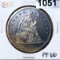 1865 Seated Liberty Silver Dollar SUPERB GEM PROOF