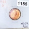 1922-D Lincoln Head Cent UNCIRCULATED RED