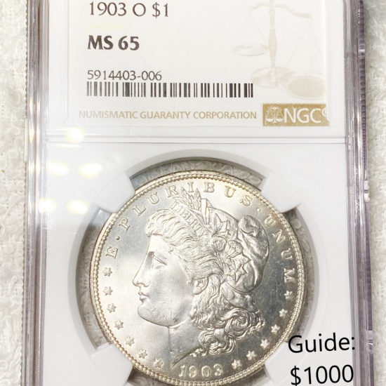 1903-O Morgan Silver Dollar NGC - MS65