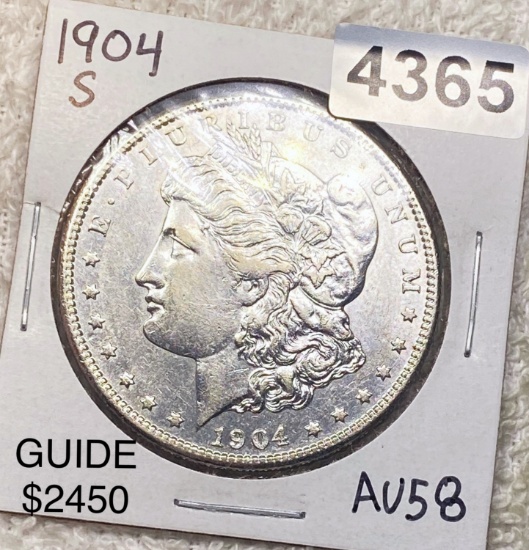 1904-S Morgan Silver Dollar CHOICE AU