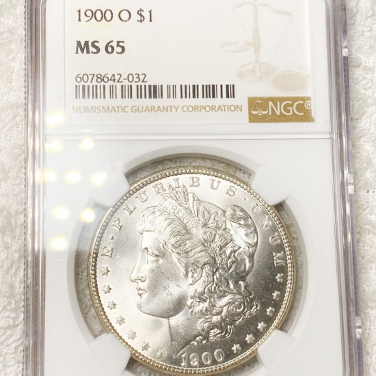 1900-O Morgan Silver Dollar NGC - MS65