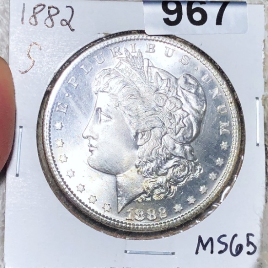 1882-S Morgan Silver Dollar GEM BU