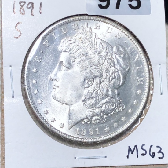 1891-S Morgan Silver Dollar UNCIRCULATED