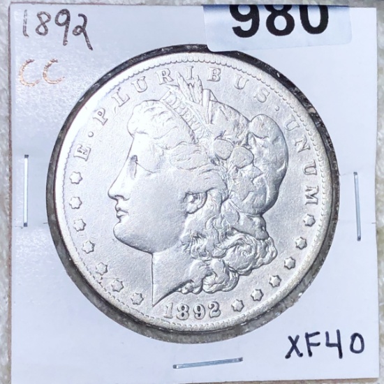 1892-CC Morgan Silver Dollar LIGHTLY CIRCULATED