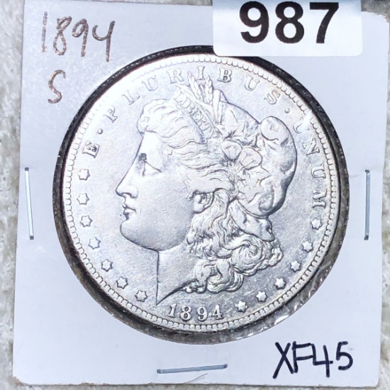 1894-S Morgan Silver Dollar LIGHTLY CIRCULATED