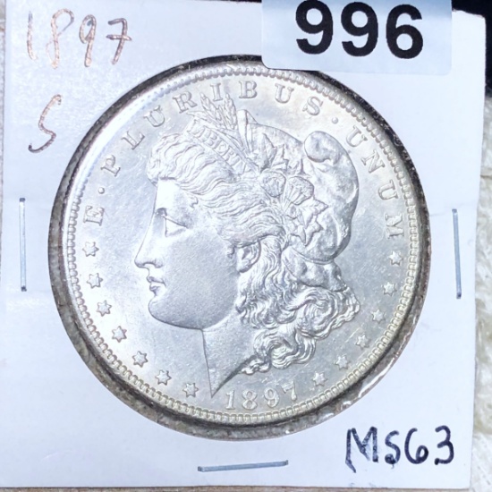 1897-S Morgan Silver Dollar UNCIRCULATED