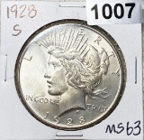 1928-S Peace Silver Dollar UNCIRCULATED