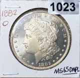 1882-O Morgan Silver Dollar GEM BU DMPL