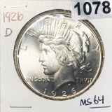 1926-D Peace Silver Dollar UNCIRCULATED