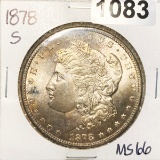 1878-S Morgan Silver Dollar SUPERB GEM BU