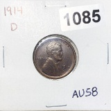 1914-D Lincoln Head Cent CHOICE AU