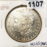 1896 Morgan Silver Dollar GEM BU DMPL