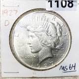 1927-D Peace Silver Dollar UNCIRCULATED