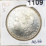 1900-S Morgan Silver Dollar SUPERB GEM BU