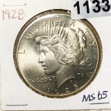 1928 Peace Silver Dollar GEM BU