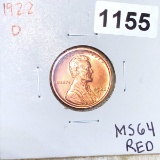 1922-D Lincoln Head Cent UNCIRCULATED RED