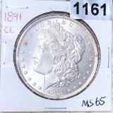 1891-CC Morgan Silver Dollar GEM BU