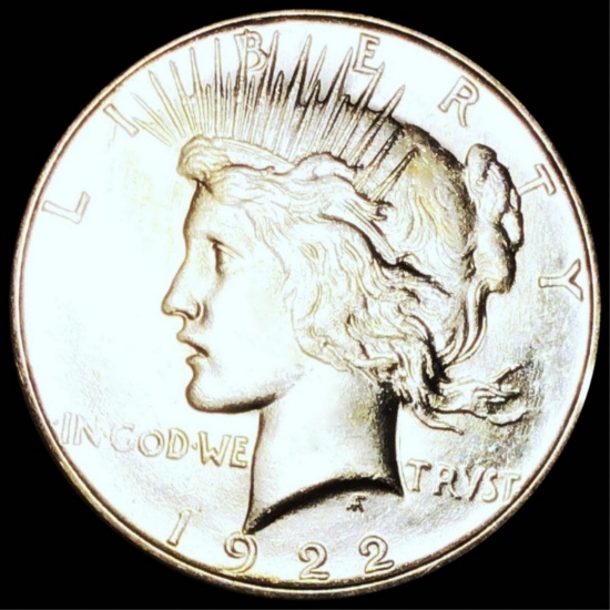 1922-S Silver Peace Dollar NEARLY UNCIRCULATED