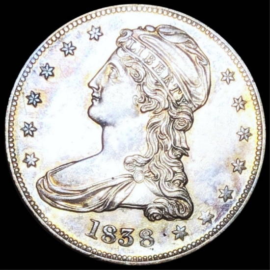 1838 Capped Bust Half Dollar UNCIRCULATED