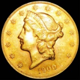 1900 $20 Gold Double Eagle UNCIRCULATED