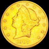 1907 $20 Gold Double Eagle UNCIRCULATED