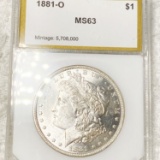 1881-O Morgan Silver Dollar PCI - MS63