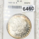 1881-CC Morgan Silver Dollar ANACS - MS65