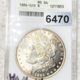 1884-O/O Morgan Silver Dollar ANACS - MS64