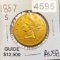 1857-S $10 Gold Eagle CHOICE AU
