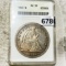 1843 Seated Liberty Dollar ANACS - AU50